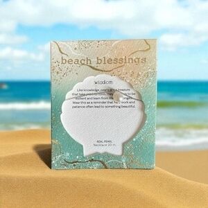 Beach Blessings Real Pearl Necklace 20" Wisdom Pendant Hypoallergenic New Box